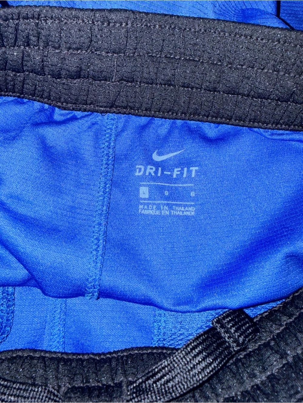 Nike Royal Blue Athletic Mesh Shorts with Black Trim